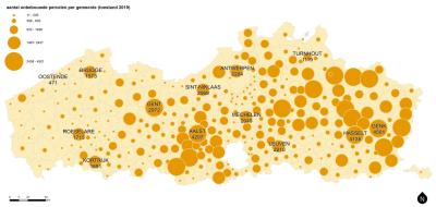 map onbebouwde percelen per gemeente